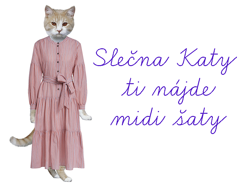 Slečna Katy ti nájde midi šaty